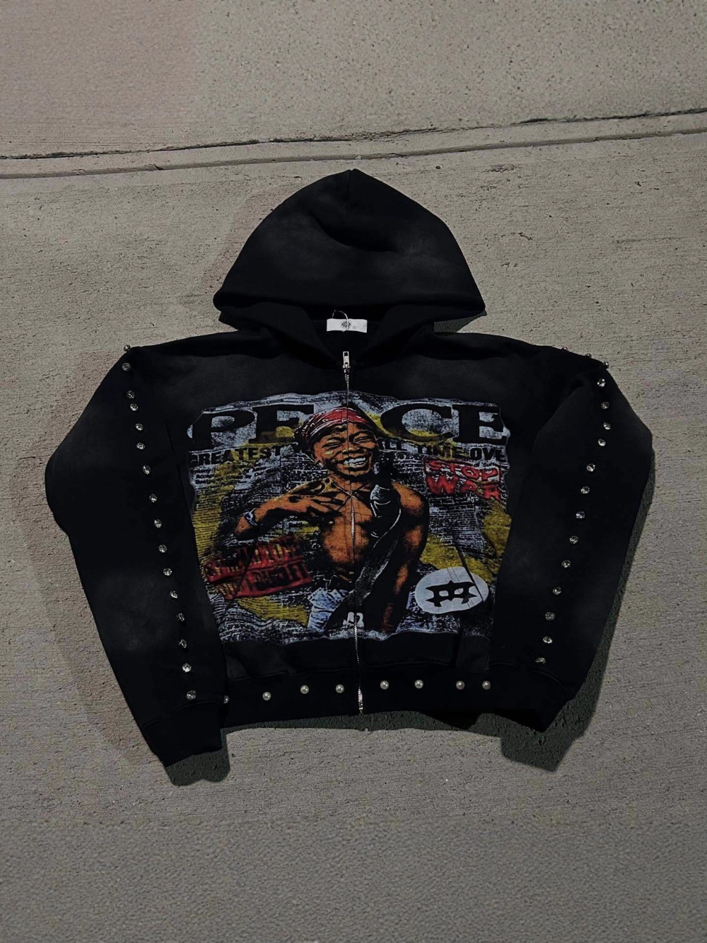 Street Fashion Zip Up Hoodie - Nuova Felpa con Cappuccio Hip-Hop Americana