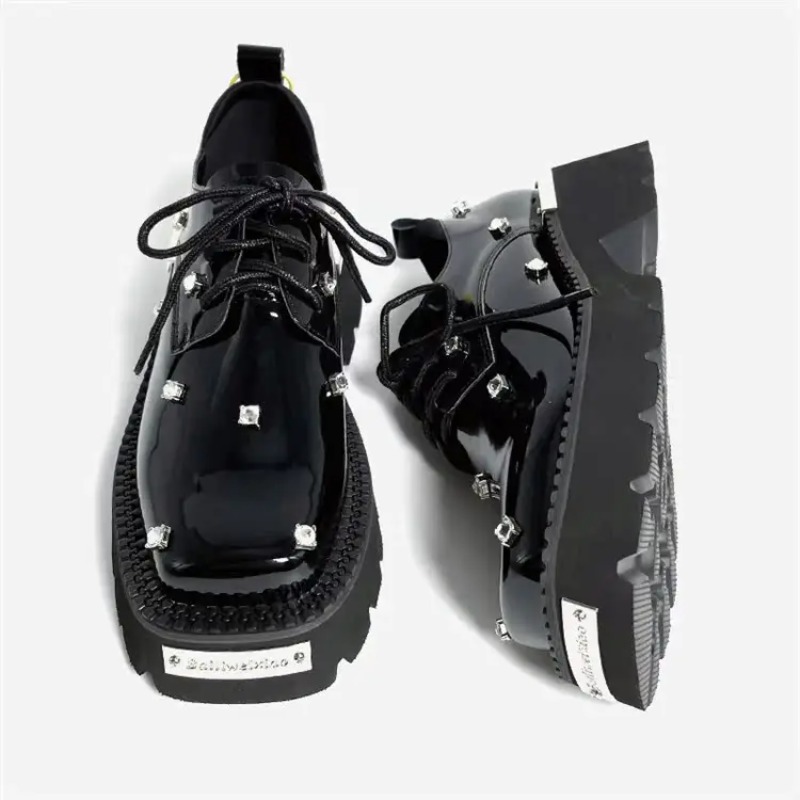 Chunky Sneaker Platform - Mocassini da donna Piattaforma di cristallo