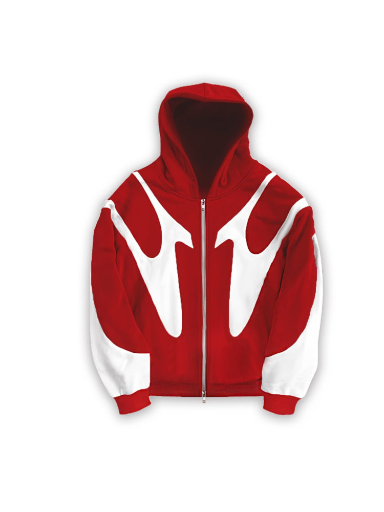 Street Fashion Zip Up Hoodie - Felpa con Cappuccio Y2k Stile Americano