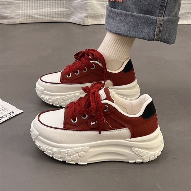 Chunky Sneaker Platform - Scarpe da ginnastica bianche robuste primaverili