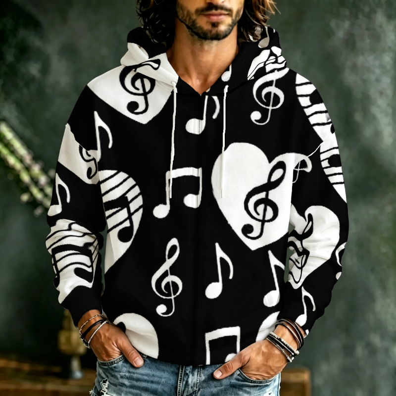 Street Fashion Reference - Felpa con Cappuccio da Uomo con