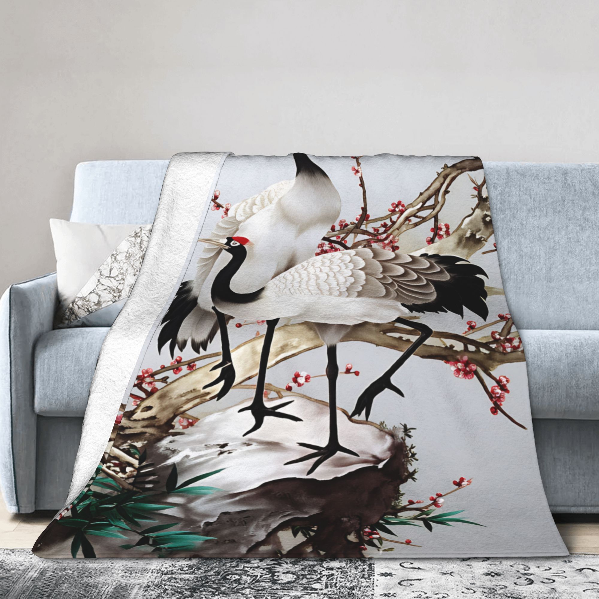 Street Fashion In Chinese - Coperte in stile cinese con gru,
