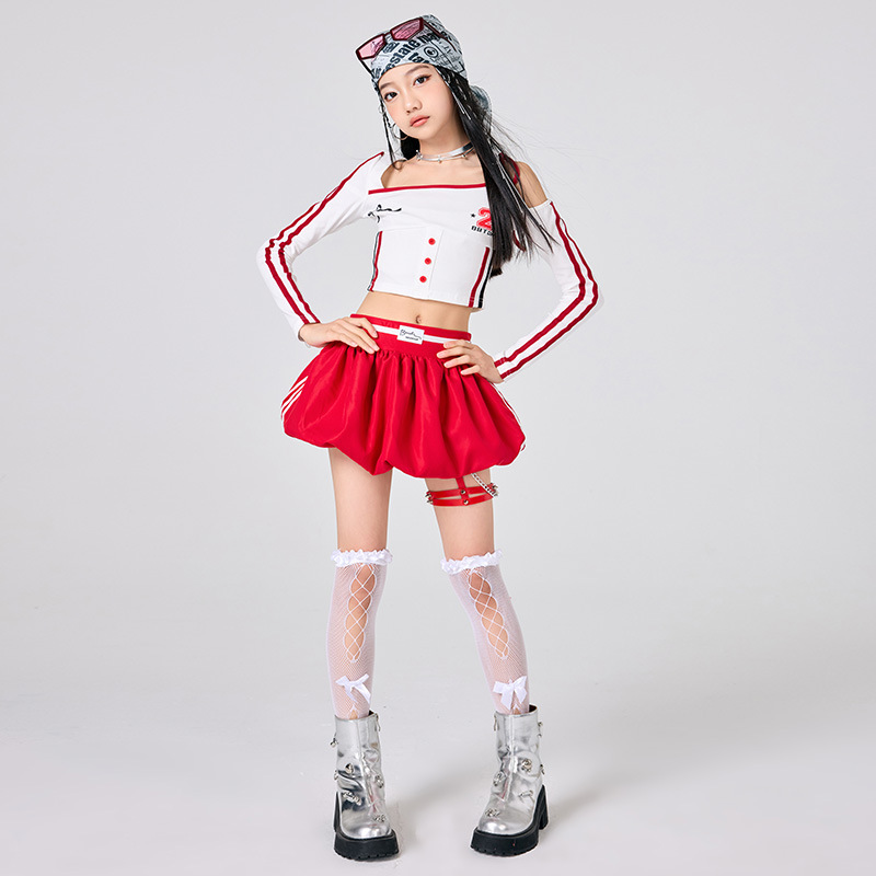 Street Fashion Kpop - Vestiti Hip Hop per ragazze Top