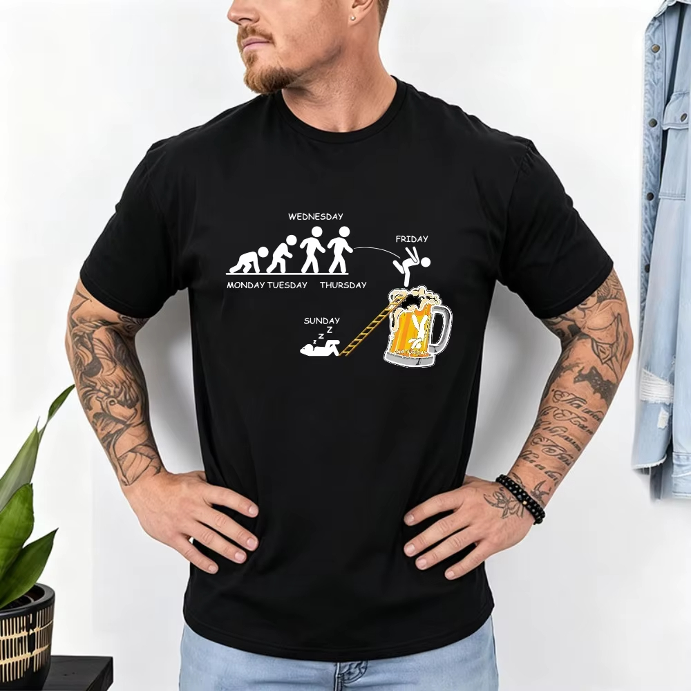 Street Fashion Week - T-shirt da uomo in cotone con