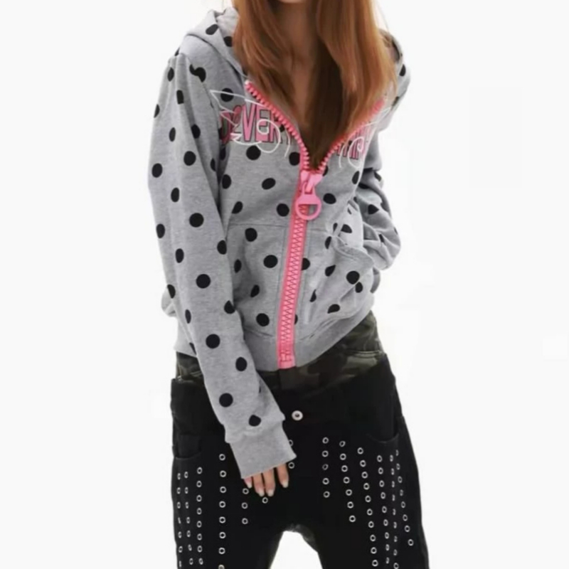 Moda di strada, stile retrò am - Street Fashion Zip Up Hoodie recensione e prezzo