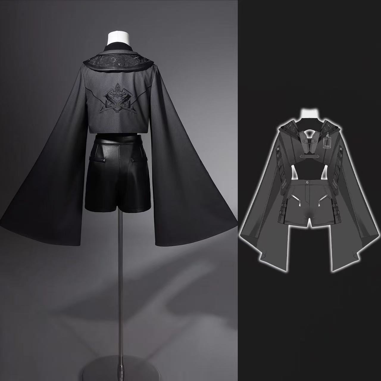 Costume gotico nero scuro da d - Street Fashion In Chinese recensione e prezzo
