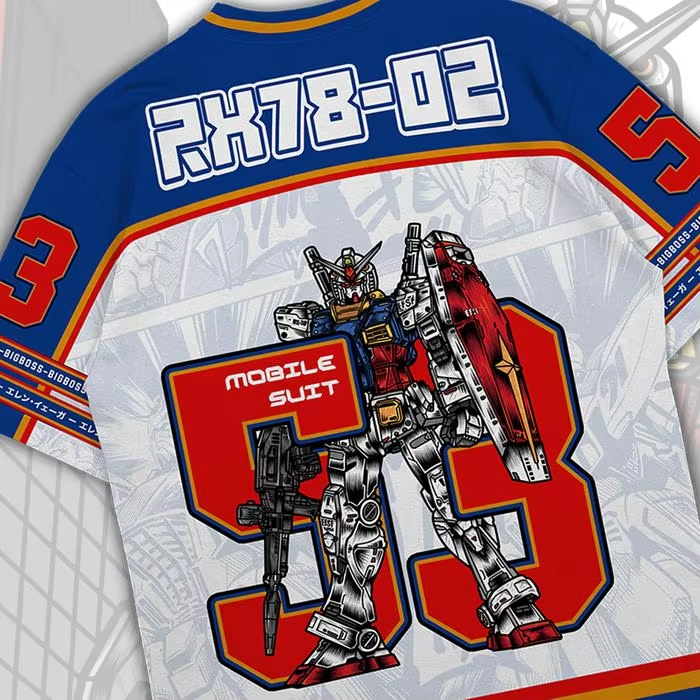 T-shirt Gundam RX78 Anime Mech - Street Fashion Kpop recensione e prezzo
