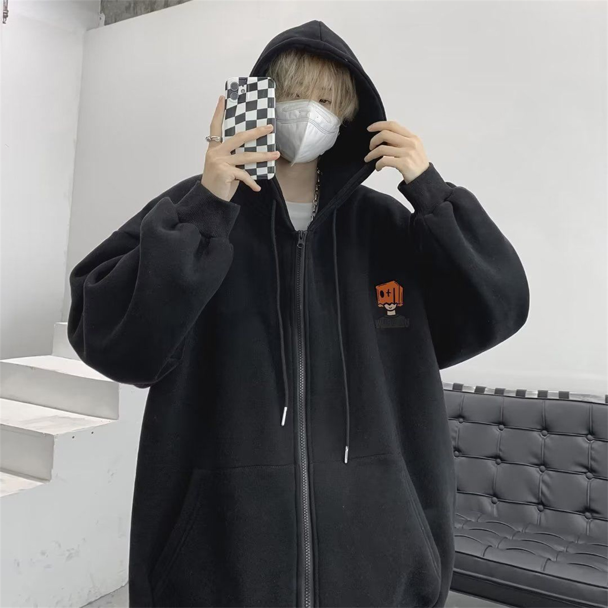 Felpa con cappuccio da uomo Hi - Street Fashion Zip Up Hoodie recensione e prezzo