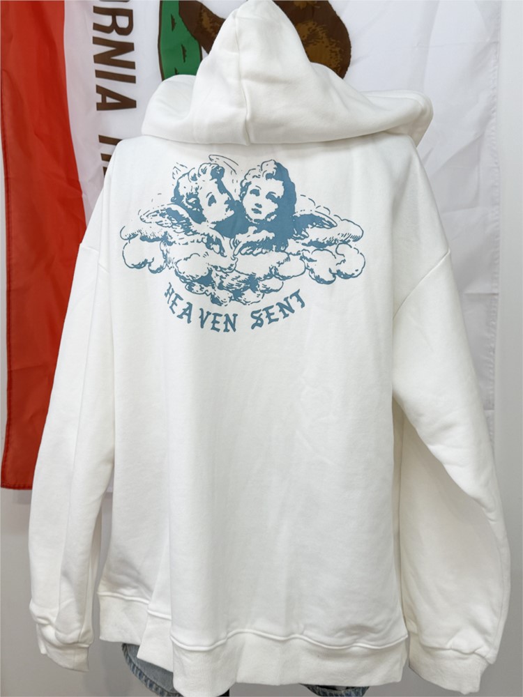 Felpe con Zip Vintage Bianche  - Street Fashion Zip Up Hoodie recensione e prezzo