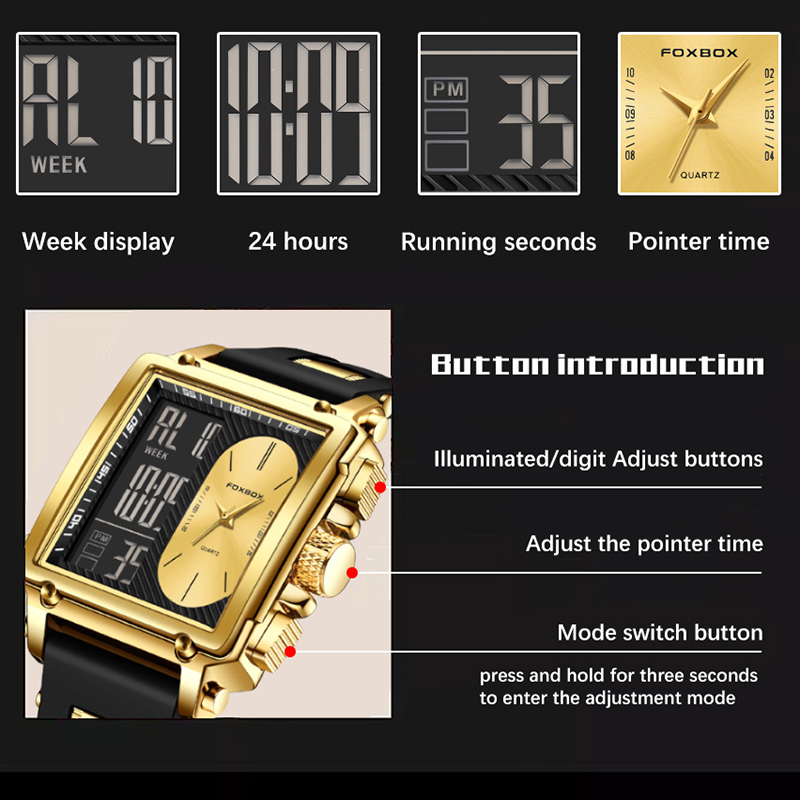 FOXBOX Orologio da Uomo Elettr - Street Fashion Week recensione e prezzo